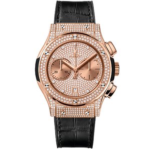 Hublot Classic Fusion Chronograph King Gold Pave 42mm 521.OX.9010.LR.1704 003